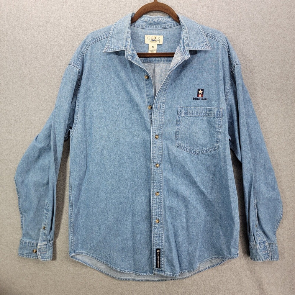 Blue Bell  Button-Down Shirt Uniform medium  gear Brand Long Sleeve